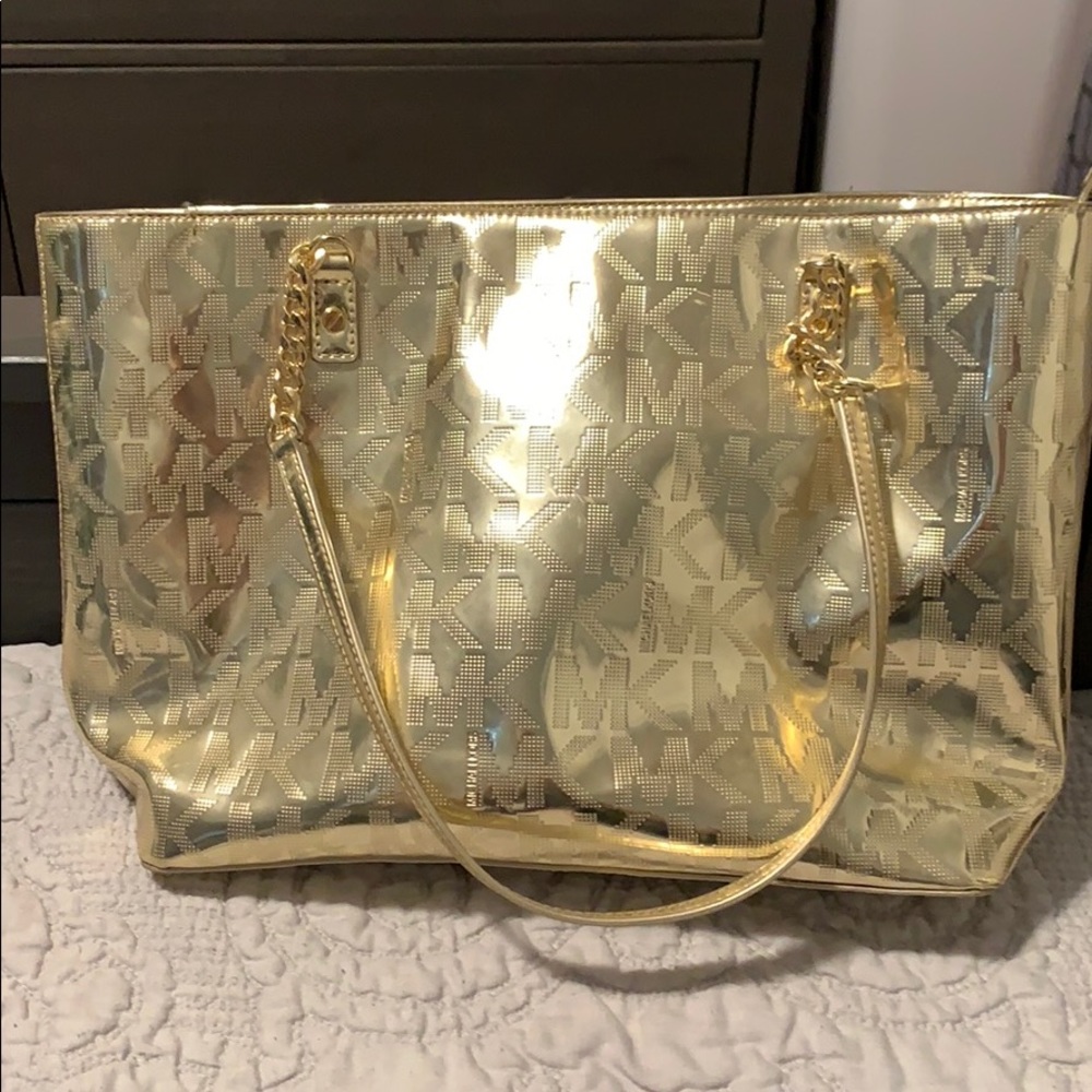 Gold Michael Kors Bag